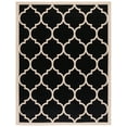 thumbnail image 1 of Safavieh Courtyard Alyssa Geometric Indoor/Outdoor Area Rug, Black/Beige, 9' x 12', 1 of 15