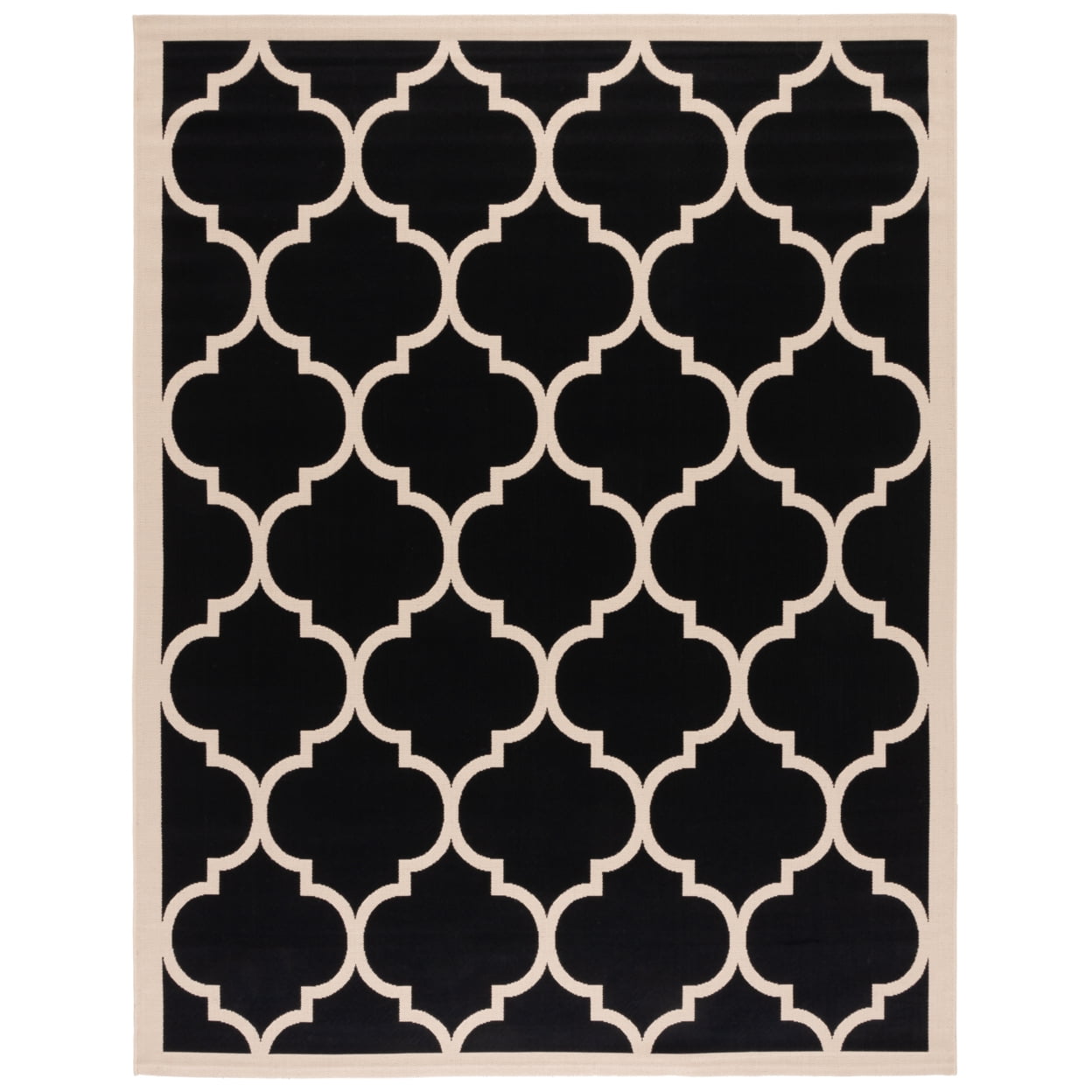 Safavieh Courtyard Alyssa Geometric Indoor/Outdoor Area Rug, 9' x 12', Black/Beige