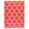 thumbnail image 1 of Safavieh Courtyard Alyssa Geometric Indoor/Outdoor Area Rug, Red/Bone, 9' x 12', 1 of 19
