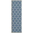 thumbnail image 1 of Safavieh Courtyard Alyssa Geometric Indoor/Outdoor Runner Rug, Blue/Beige, 2'3" x 10', 1 of 10