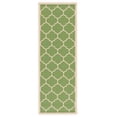 thumbnail image 1 of Safavieh Courtyard Alyssa Geometric Indoor/Outdoor Runner Rug, Green/Beige, 2'3" x 10', 1 of 10