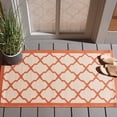 thumbnail image 1 of Safavieh Courtyard Amber Geometric Indoor/Outdoor Area Rug, Beige/Terracotta, 2'7" x 5', 1 of 9