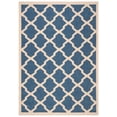 thumbnail image 1 of Safavieh Courtyard Amber Geometric Indoor/Outdoor Area Rug, Blue/Beige, 4' x 5'7", 1 of 12