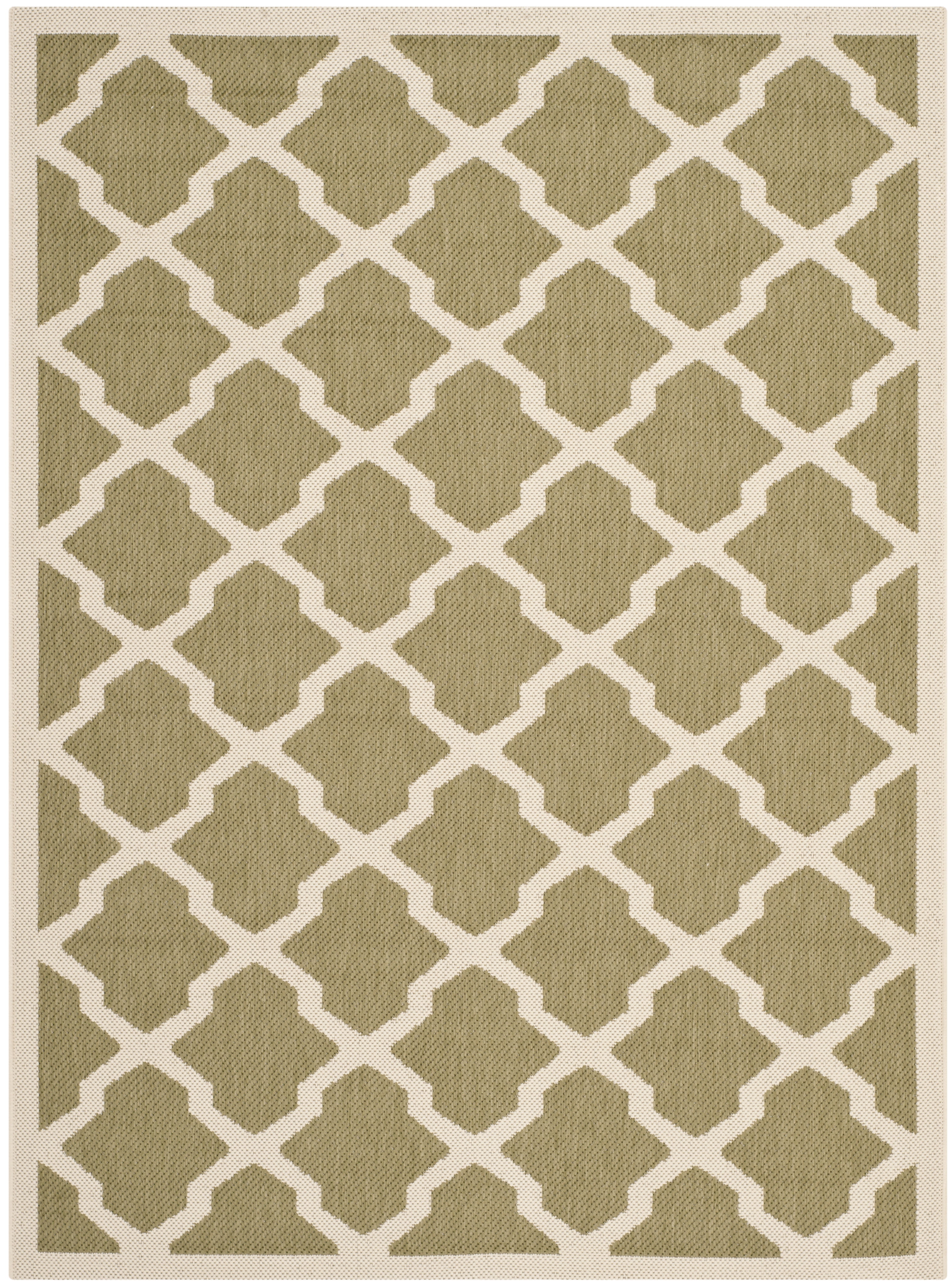 Courtyard Chic Black Rectangular Indoor/Outdoor Easy-Care Rug