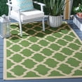 thumbnail image 1 of Safavieh Courtyard Amber Geometric Indoor/Outdoor Area Rug, Green/Beige, 5'3" x 7'7", 1 of 11