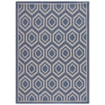 thumbnail image 1 of Safavieh Courtyard Amelia Geometric Indoor/Outdoor Area Rug, Blue/Beige, 5'3" x 7'7", 1 of 15