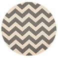 thumbnail image 1 of Safavieh Courtyard Bailey Chevron Indoor/Outdoor Area Rug, Gray/Beige, 5'3" x 5'3" Round, 1 of 10