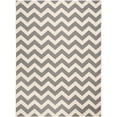 thumbnail image 1 of Safavieh Courtyard Bailey Chevron Indoor/Outdoor Area Rug, Gray/Beige, 9' x 12', 1 of 11