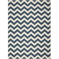 thumbnail image 1 of Safavieh Courtyard Bailey Chevron Indoor/Outdoor Area Rug, Navy/Beige, 9' x 12', 1 of 12