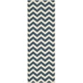thumbnail image 1 of Safavieh Courtyard Bailey Chevron Indoor/Outdoor Runner Rug, Navy/Beige, 2'3" x 12', 1 of 10