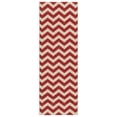 thumbnail image 1 of Safavieh Courtyard Bailey Chevron Indoor/Outdoor Runner Rug, Red, 2'3" x 8', 1 of 11