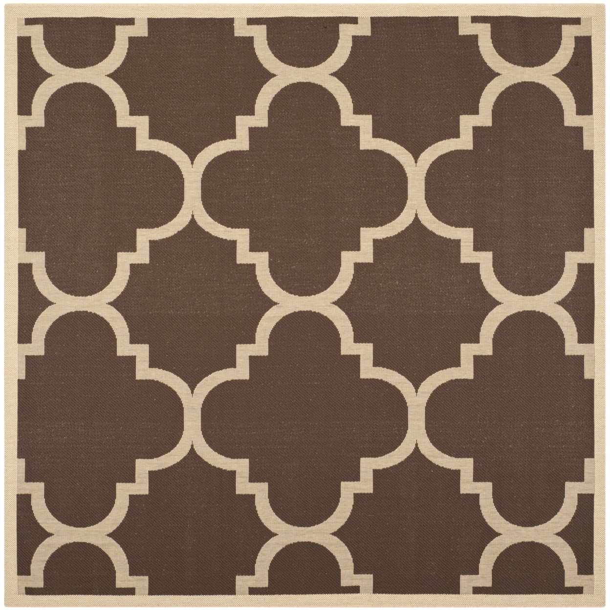 Safavieh Courtyard Becky Quatrefoil Indoor/Outdoor Area Rug, 4' x 4 ...