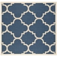 thumbnail image 1 of Safavieh Courtyard Becky Geometric Indoor/Outdoor Area Rug, Navy/Beige, 4' x 4' Square, 1 of 16