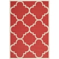 thumbnail image 1 of Safavieh Courtyard Becky Geometric Indoor/Outdoor Area Rug, Red, 4' x 5'7", 1 of 14