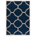 thumbnail image 1 of Safavieh Courtyard Becky Geometric Indoor/Outdoor Area Rug, Navy/Beige, 5'3" x 7'7", 1 of 16