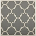 thumbnail image 1 of Safavieh Courtyard Becky Quatrefoil Indoor/Outdoor Area Rug, 6'7" x 6'7" Square, Grey/Beige, 1 of 10