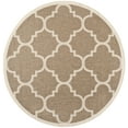 thumbnail image 1 of Safavieh Courtyard Becky Geometric Indoor/Outdoor Area Rug, Brown, 7'10" x 7'10" Round, 1 of 10