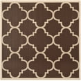 thumbnail image 1 of Safavieh Courtyard Becky Geometric Indoor/Outdoor Area Rug, Dark Brown, 7'10" x 7'10" Square, 1 of 15