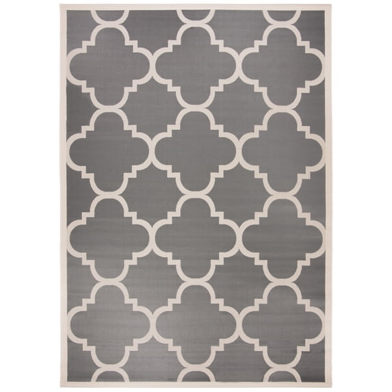 Safavieh Courtyard Becky Geometric Indoor/Outdoor Area Rug, Gray/Beige, 8' x 11'