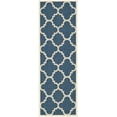 thumbnail image 1 of Safavieh Courtyard Becky Geometric Indoor/Outdoor Runner Rug, Navy/Beige, 2'3" x 6'7", 1 of 11