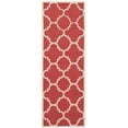 thumbnail image 1 of Safavieh Courtyard Becky Geometric Indoor/Outdoor Runner Rug, Red, 2'3" x 6'7", 1 of 9