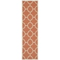 thumbnail image 1 of Safavieh Courtyard Becky Quatrefoil Indoor/Outdoor Runner Rug, 2'3" x 6'7", Terracotta, 1 of 4