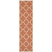 Safavieh Courtyard Becky Geometric Indoor/Outdoor Runner Rug, Terracotta, 2'3" x 6'7"