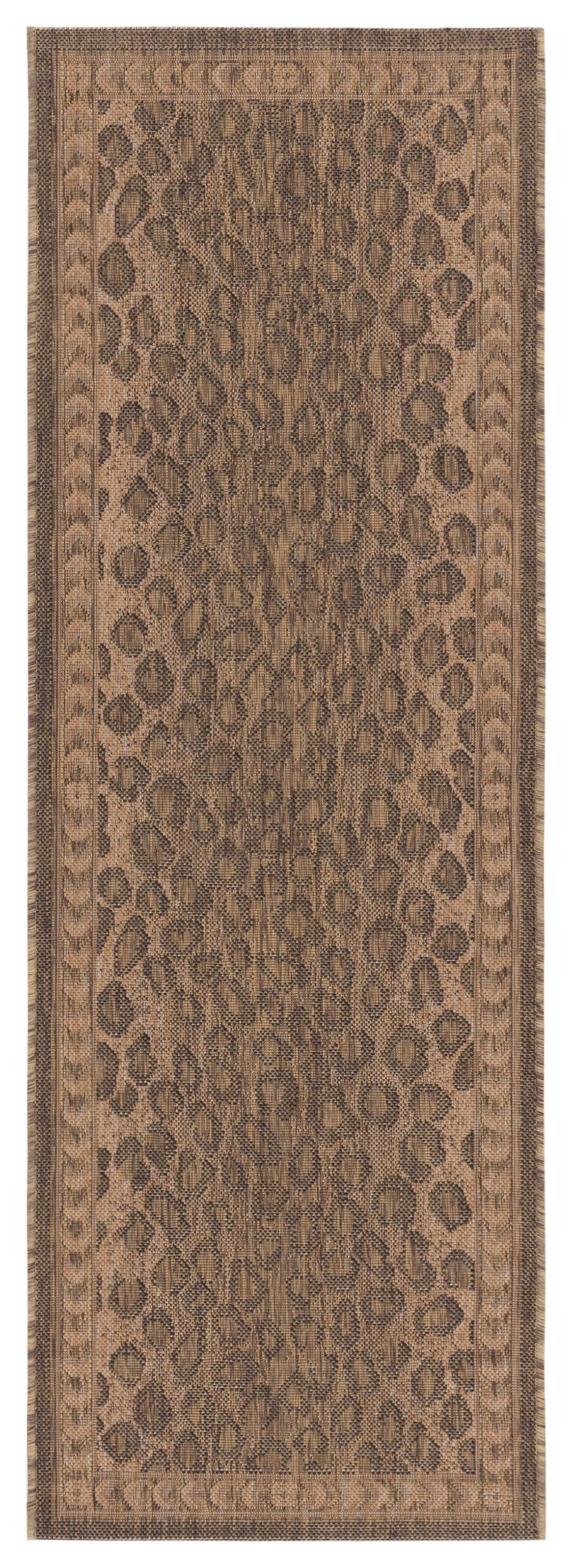 Spotted Outdoor Rug Safavieh Courtyard Candace Spotted Indoor/Outdoor Runner Rug, Natural ...