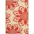 thumbnail image 1 of Safavieh Courtyard Collection Indoor/ Outdoor Area Rug-Color:Creme/Red,Shape:Medium Rectangle,Size:9' 6''L x 6' 7''W, 1 of 3