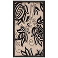 thumbnail image 1 of Safavieh Courtyard Crystal Floral Indoor/Outdoor Area Rug, Sand/Black, 2' x 3'7", 1 of 14