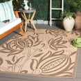 thumbnail image 1 of Safavieh Courtyard Crystal Floral Indoor/Outdoor Area Rug, Natural/Brown, 4' x 5'7", 1 of 12