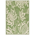 thumbnail image 1 of Safavieh Courtyard Crystal Floral Indoor/Outdoor Area Rug, Olive/Natural, 5'3" x 7'7", 1 of 12