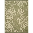 thumbnail image 1 of Safavieh Courtyard Crystal Floral Indoor/Outdoor Area Rug, Olive/Natural, 9' x 12', 1 of 12