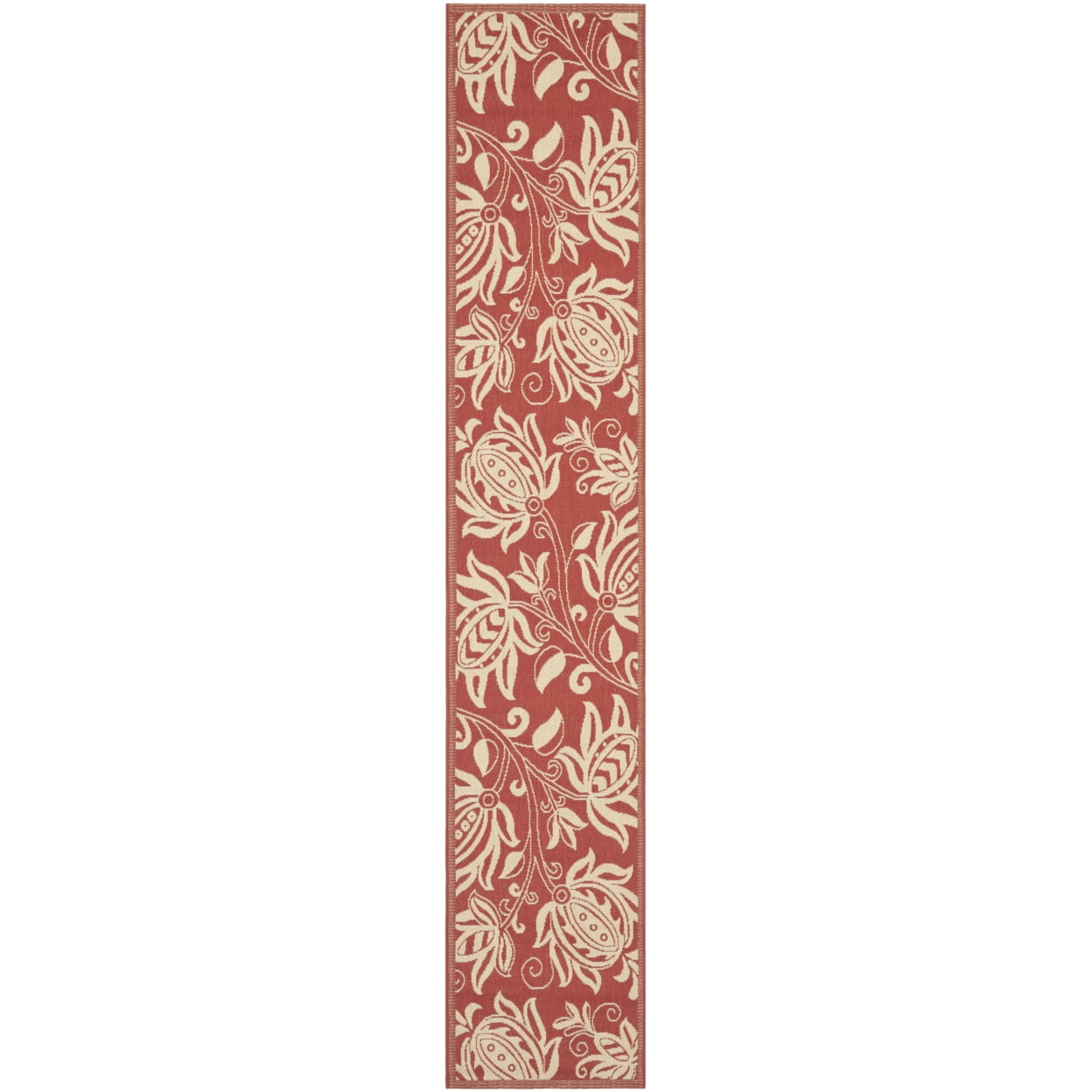 Safavieh Courtyard Crystal Floral Indoor/Outdoor Indoor/Outdoor Runner ...