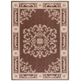 thumbnail image 1 of Safavieh Courtyard Cynthia Oriental Indoor/Outdoor Area Rug, Chocolate/Natural, 8' x 11', 1 of 11