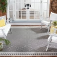 thumbnail image 1 of Safavieh Courtyard Percival Geometric Indoor/Outdoor Area Rug, Black/Ivory, 6'7" x 6'7" Square, 1 of 9