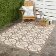 thumbnail image 1 of Safavieh Courtyard Darien Geometric Indoor/Outdoor Area Rug, Beige/Dark Beige, 6'7" x 9'6", 1 of 9