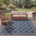 thumbnail image 1 of Safavieh Courtyard Harmon Geometric Indoor/Outdoor Area Rug, Blue, 8' x 10', 1 of 6