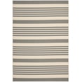 thumbnail image 1 of Safavieh Courtyard Caroline Striped Indoor/Outdoor Area Rug, Gray/Bone, 5'3" x 7'7", 1 of 16