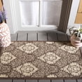 thumbnail image 1 of Safavieh Courtyard Jessie Damask Indoor/Outdoor Area Rug, Chocolate/Natural, 2'7" x 5', 1 of 10