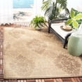 thumbnail image 1 of Safavieh Courtyard Jessie Damask Indoor/Outdoor Area Rug, Natural/Brown, 5'3" x 7'7", 1 of 9
