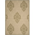 thumbnail image 1 of Safavieh Courtyard Jessie Damask Indoor/Outdoor Area Rug, Natural/Olive, 5'3" x 7'7", 1 of 11