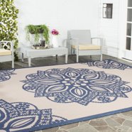 Mainstays 6'x9' Navy Tropical Palm Outdoor Area Rug - Walmart.com
