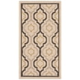 thumbnail image 1 of Safavieh Courtyard Bayon Geometric Indoor/Outdoor Area Rug, Beige/Black, 2'7" x 5', 1 of 11
