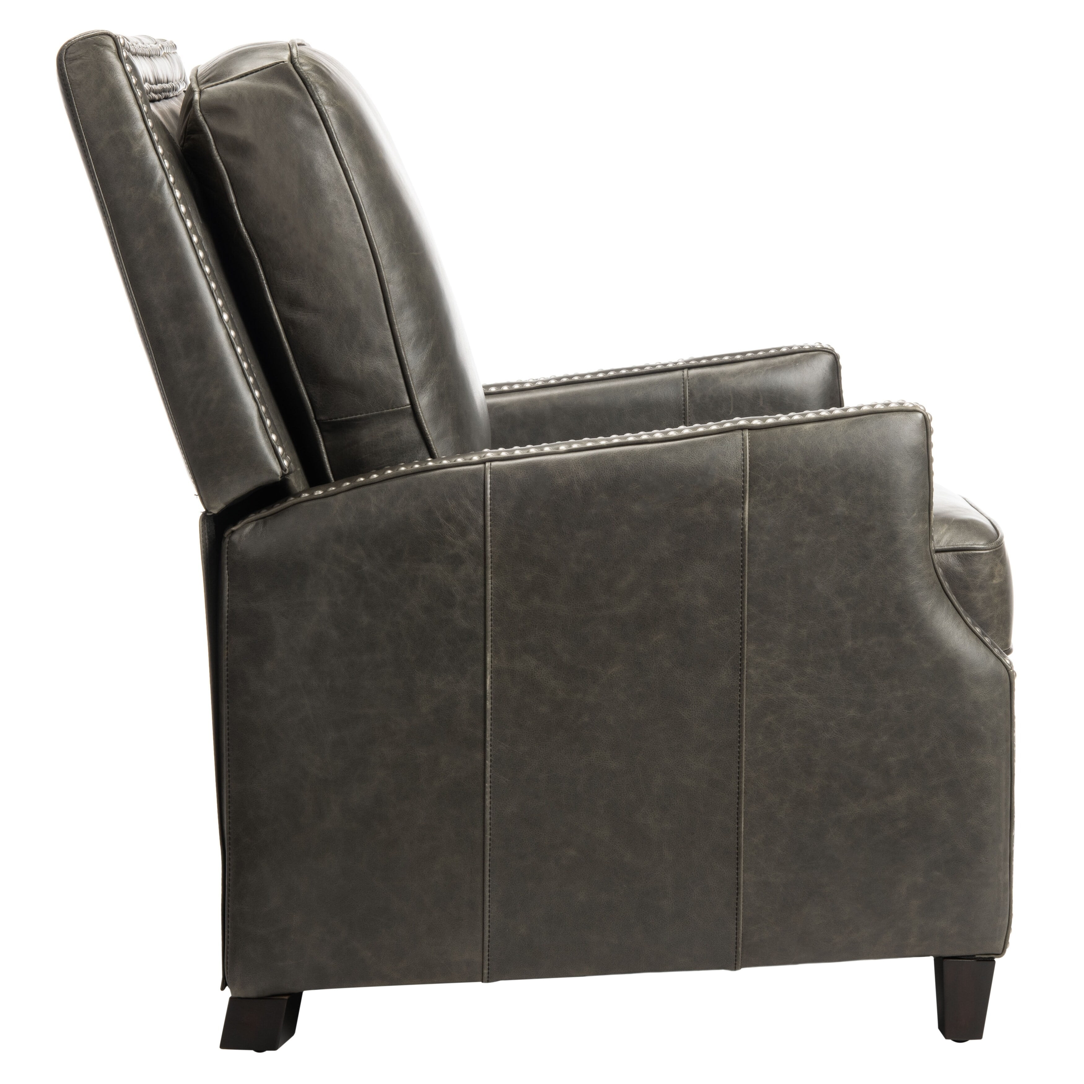 Safavieh Couture Buddy Leather Nailhead Trim Recliner 30
