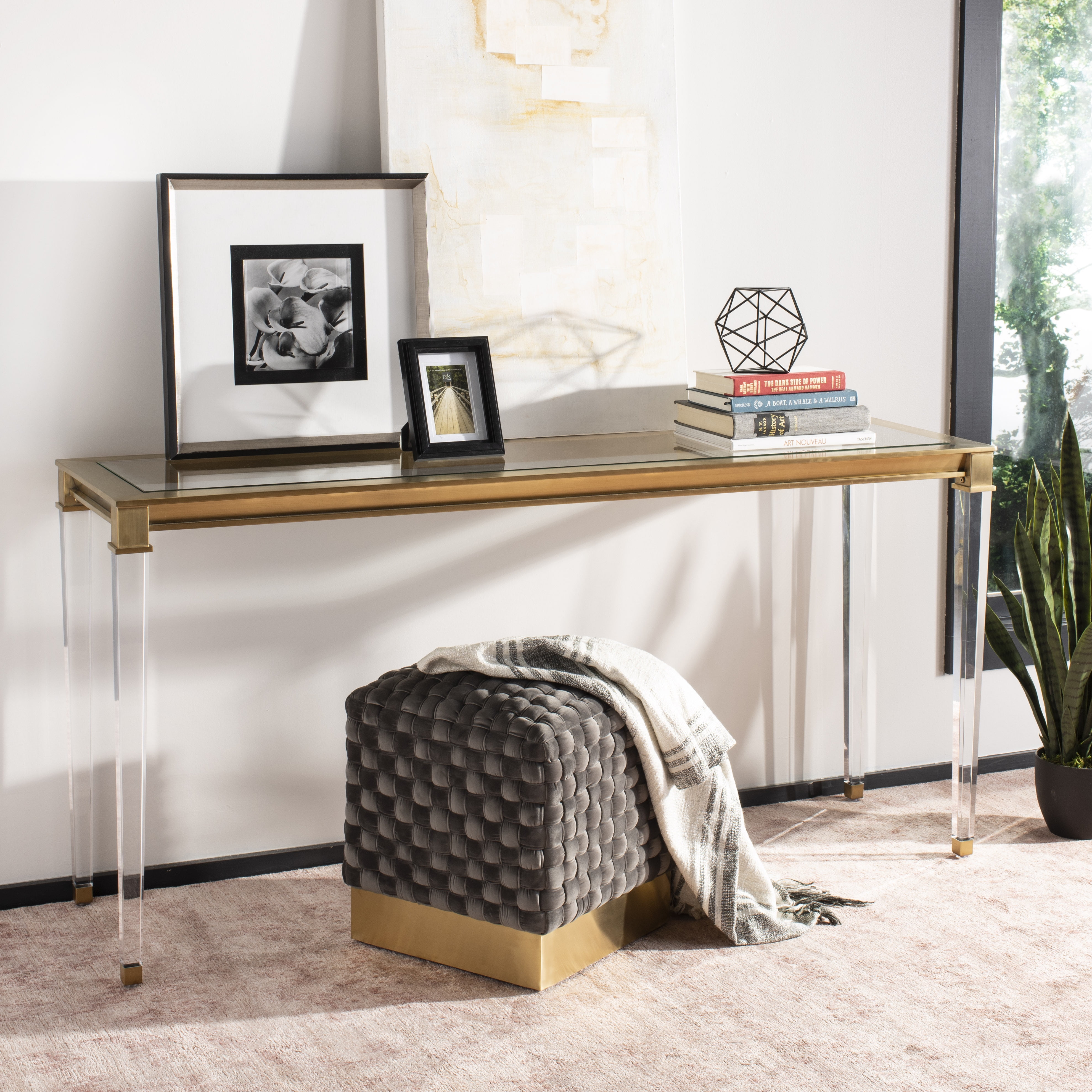 Safavieh acrylic 2024 console table
