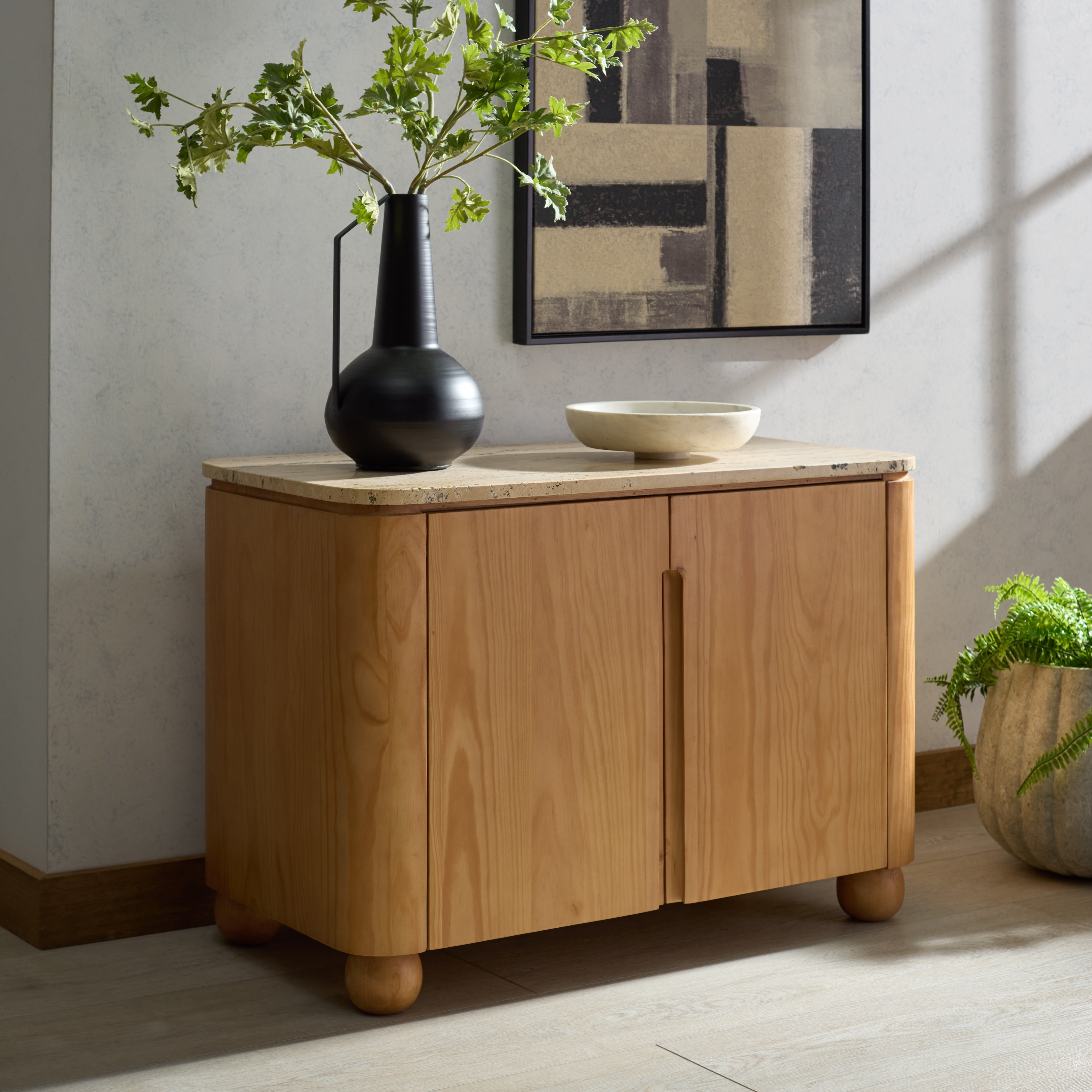 Safavieh Couture Giuletta Travertine Top Chest, Natural/Travertine