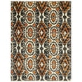 thumbnail image 1 of Safavieh  Couture Hand-knotted Calcutta Ikat Verena Modern Wool Rug with Fringe Ivory/Rust 8' x 10' 8' x 10', 1 of 2