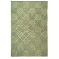 thumbnail image 1 of Safavieh  Couture Hand-knotted David Easton Danette Modern Wool Rug Aqua/Gold 6' x 9' 6' x 9', 1 of 5
