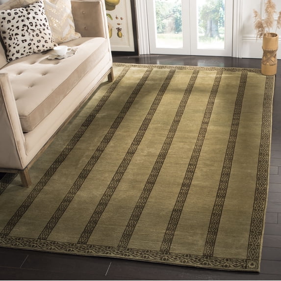 Safavieh Thomas O'Brien Victor Geometric Wool Area Rug, Olive, 6' x 9'